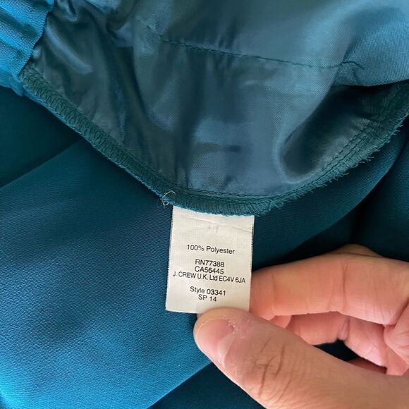 J.Crew Womens Draped Drawstring Elastic Waist Jogger
Pants Sz 2 Teal Blue 03341 - Picture 5 of 11